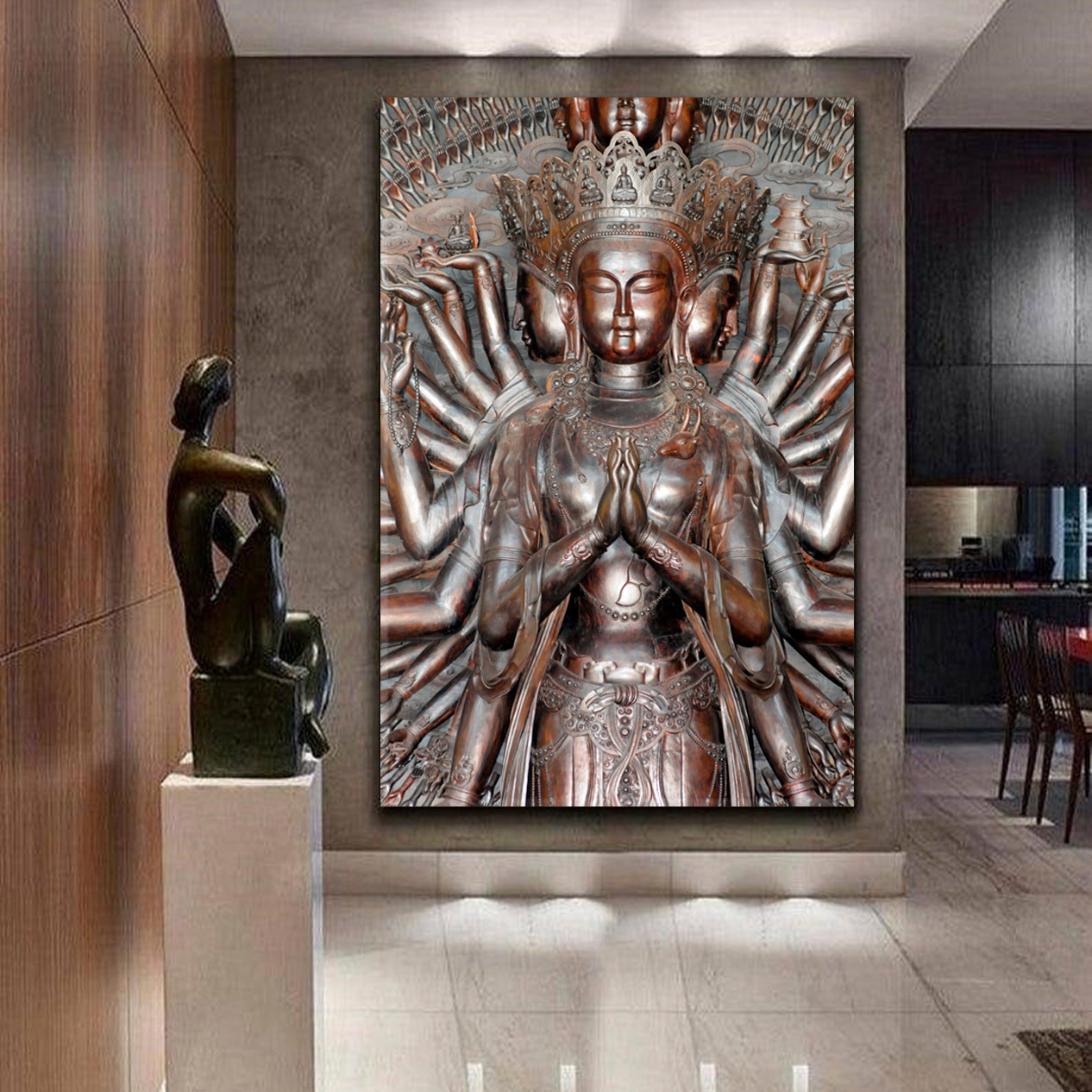 THOUSANDS HANDS Guanyin Statue Buddism Religious Gods Temples Religious Modern Art Artesty   