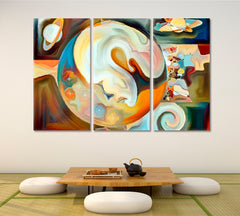 Extended Reality Art Contemporary Art Artesty 3 panels 36" x 24" 