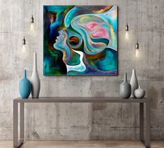 SPECTRAL FLOW Artistic Colorful Shapes Forms Swirls Modern Art Consciousness Art Artesty   