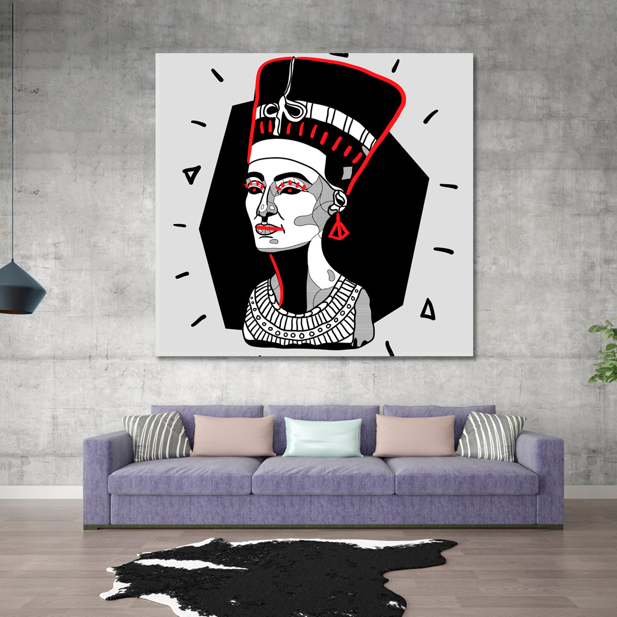 NEFERTITI Goddess Ancient Egyptian Queen Contemporary Style Contemporary Art Artesty   