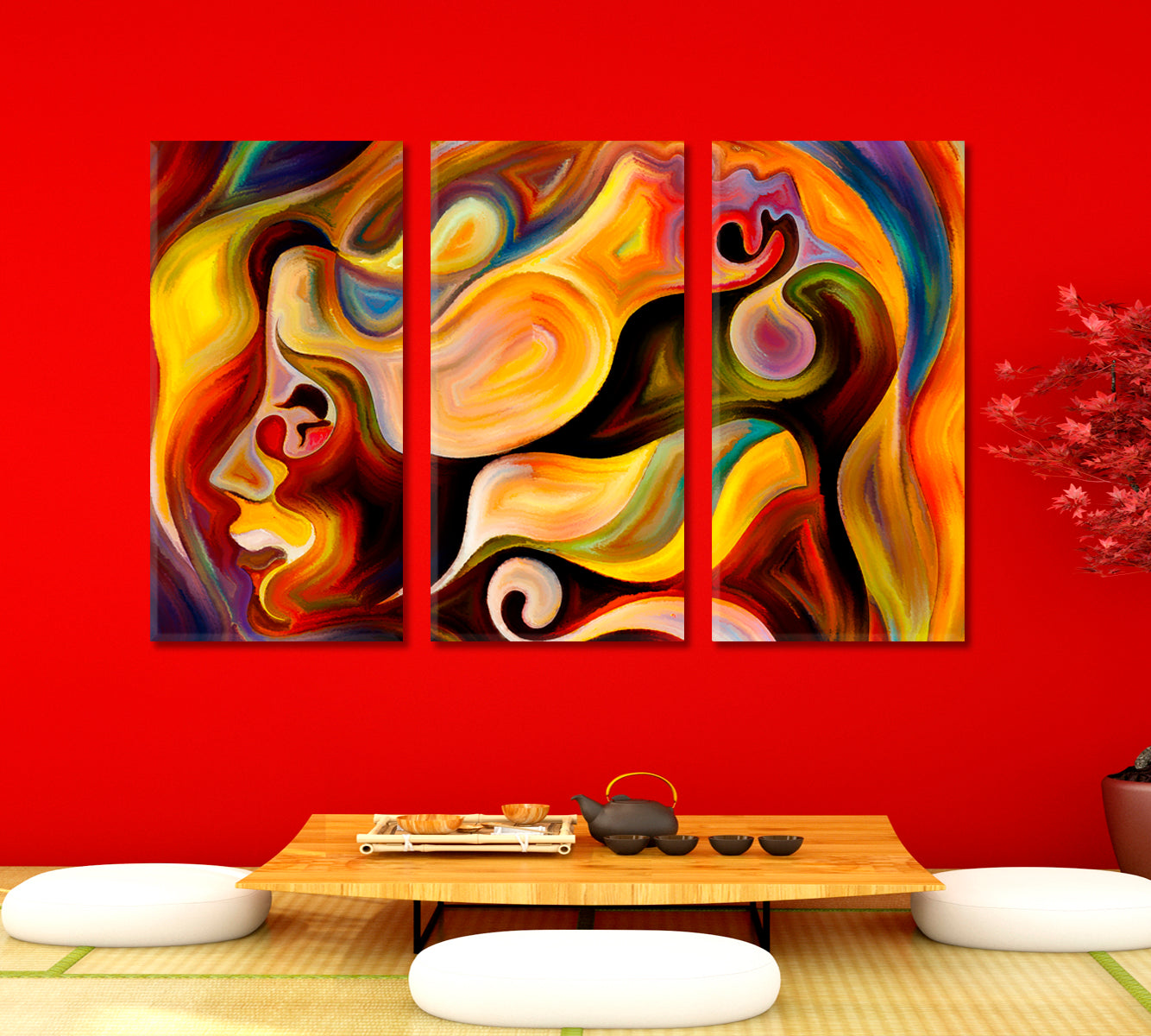 Creative Abstraction Colors And People Abstract Art Print Artesty   