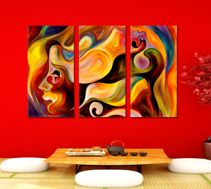 Creative Abstraction Colors And People Abstract Art Print Artesty   