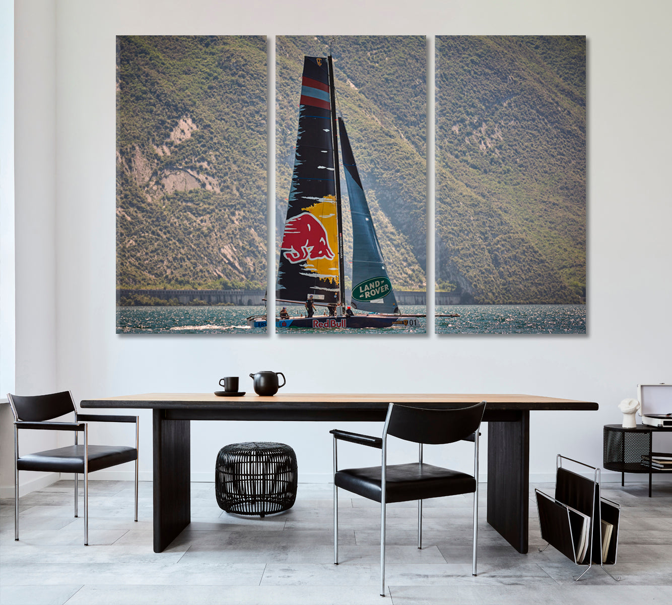 Sailing World Championship Poster Transportation Canvas Art Artesty 3 panels 36" x 24" 
