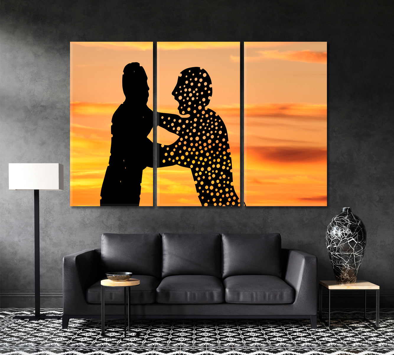 "Molecule Man" by Jonathan Borofsky Berlin, Germany Famous Landmarks Artwork Print Artesty   