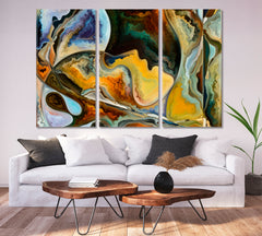 EYE CATCHING PATTERNS  Perfect Harmony of Colors and Lines Consciousness Art Artesty 3 panels 36" x 24" 