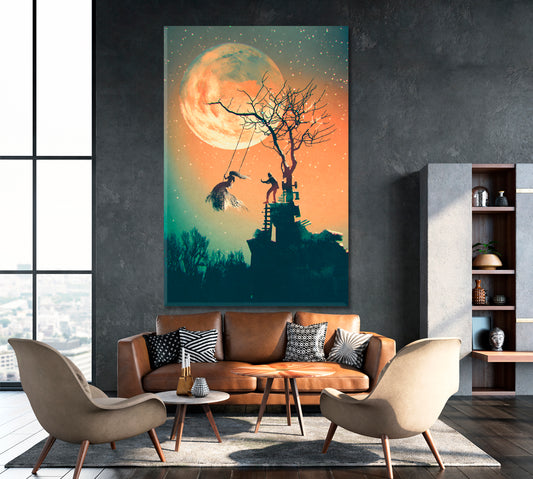 INSPIRED BY LOVE Artistic Surreal Fine Art - V Surreal Fantasy Large Art Print Décor Artesty 1 Panel 16"x24" 