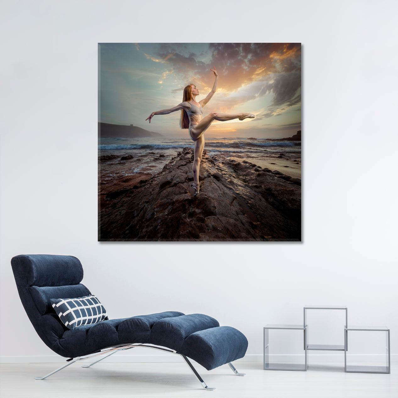 FREEDOM AND NATURE Ballet Dancer Sunset Beach Scenery Landscape Fine Art Print Artesty   