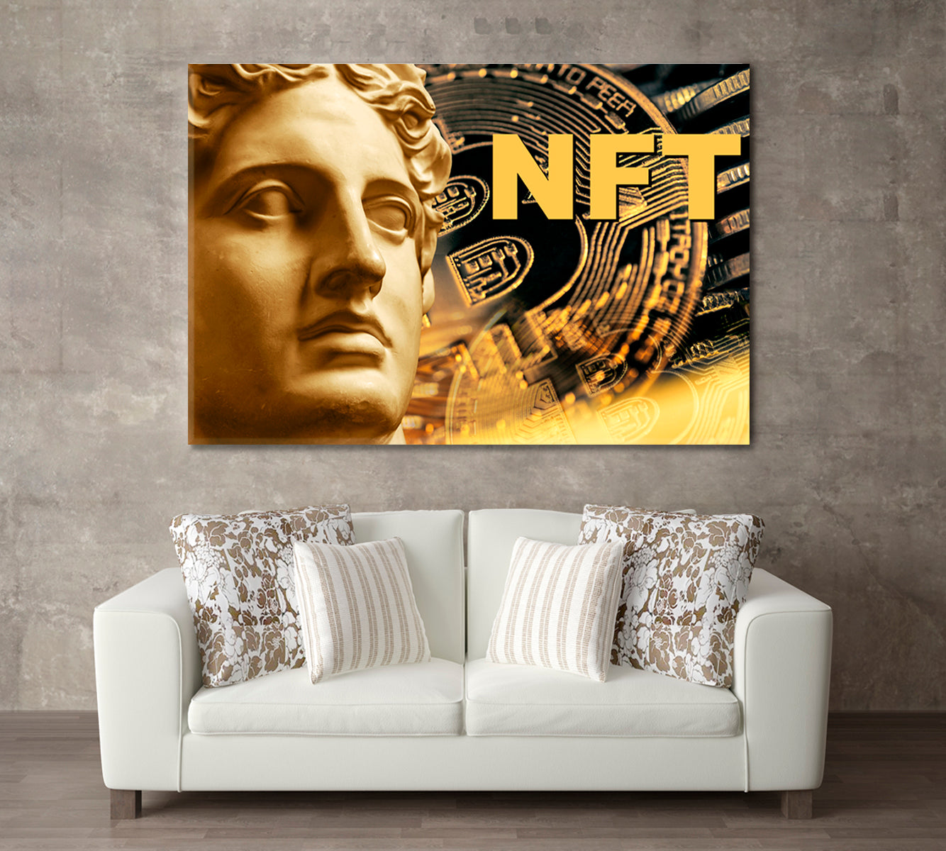 NFT Crypto Art Poster Office Wall Art Canvas Print Artesty   