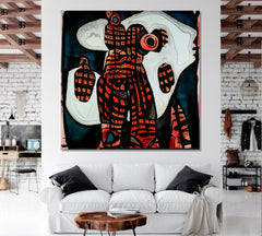 Trendy African Motifs Style Modern Abstraction Abstract Art Print Artesty   