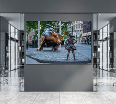 Charging Bull Manhattan New York City Famous Landmark Famous Landmarks Artwork Print Artesty   