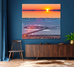 Spiral Jetty Great Salt Lake Landscape United States Famous Landmarks Artwork Print Artesty   