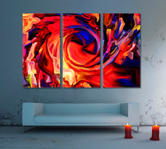 Abstract Composition Contemporary Art Artesty 3 panels 36" x 24" 
