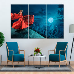 COSMIC BEAUTY Stunning Celestial Landscape Scenery Landscape Fine Art Print Artesty 3 panels 36" x 24" 