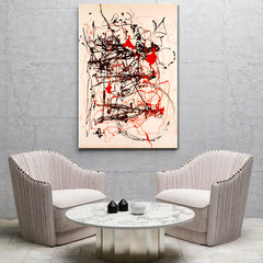 Attractive Fluid Dynamics Jackson Pollock Style Contemporary Art Artesty   