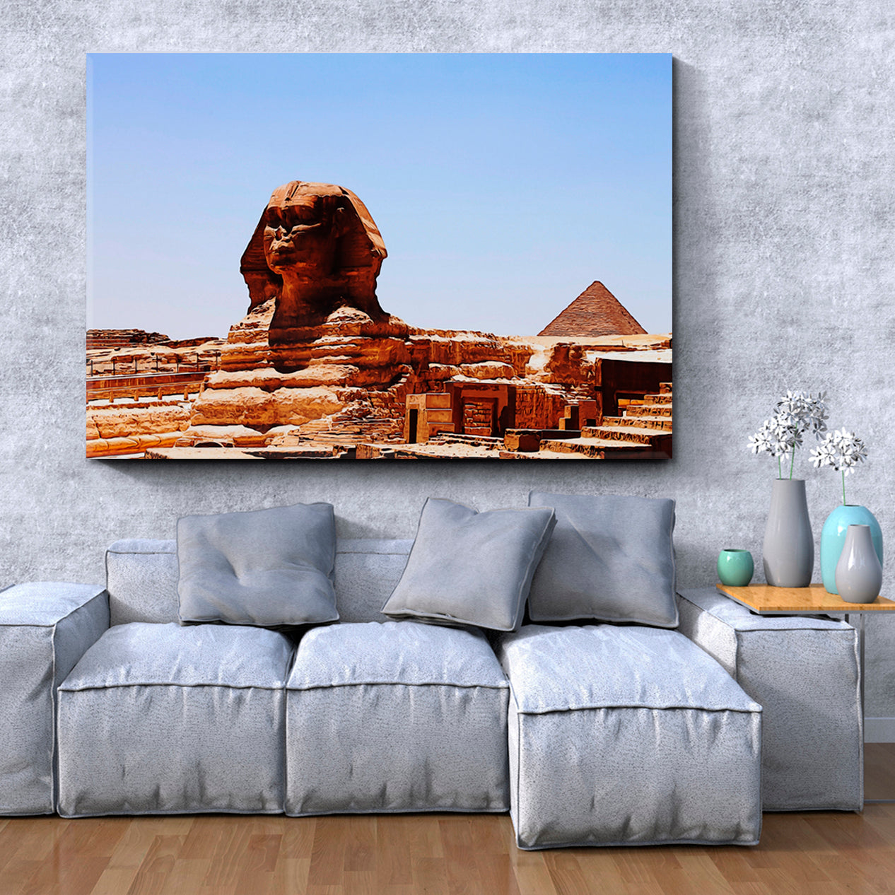 Great Sphinx of Giza Famous Landmarks Artwork Print Artesty   