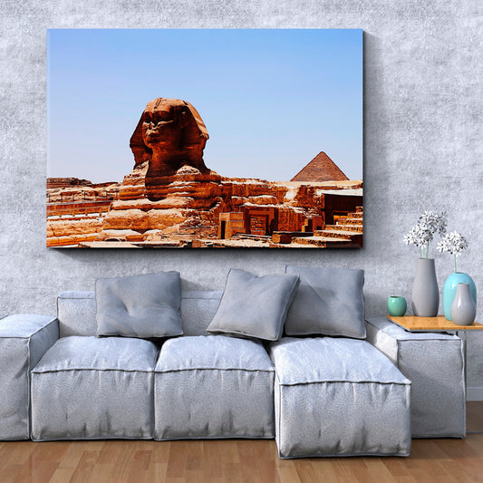 Great Sphinx of Giza Famous Landmarks Artwork Print Artesty   