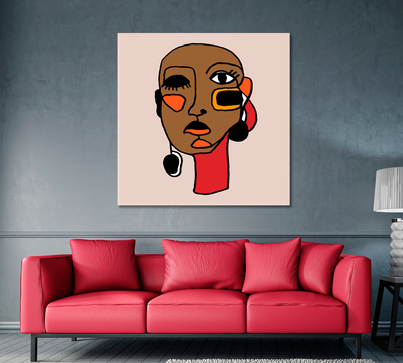 Woman Portrait Modern Abstract Style Abstract Art Print Artesty   