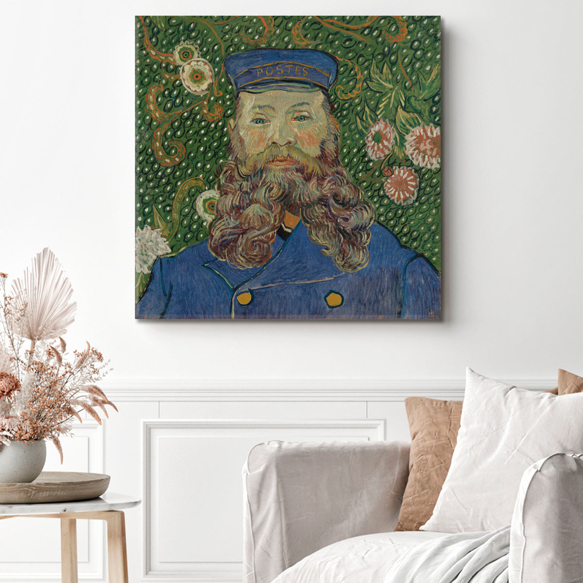 POSTMAN Masterpieces Art Reproduction Van Gogh Style Fine Art Artesty 1 Panel 12"x12" 