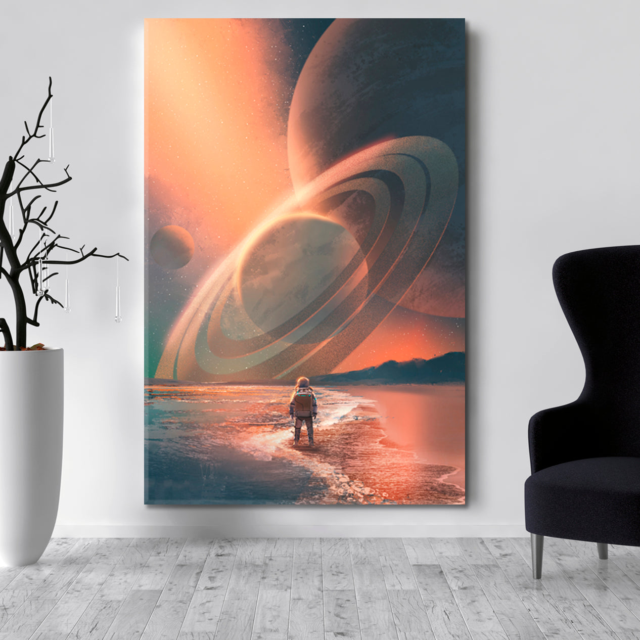 FANTASY Astronaut And Surreal Universe Cosmic Artwork Surreal Fantasy Large Art Print Décor Artesty   