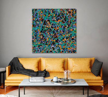 Splatter Art Style of Drip Painting Abstract Expressionism Abstract Art Print Artesty   