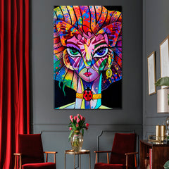 Artistic Abstract Portrait Cubism Style Contemporary Art Artesty   