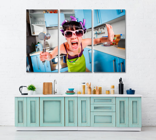 CRAZY HOUSEWIFE Fanny Poster Photo Art Artesty 3 panels 36" x 24" 