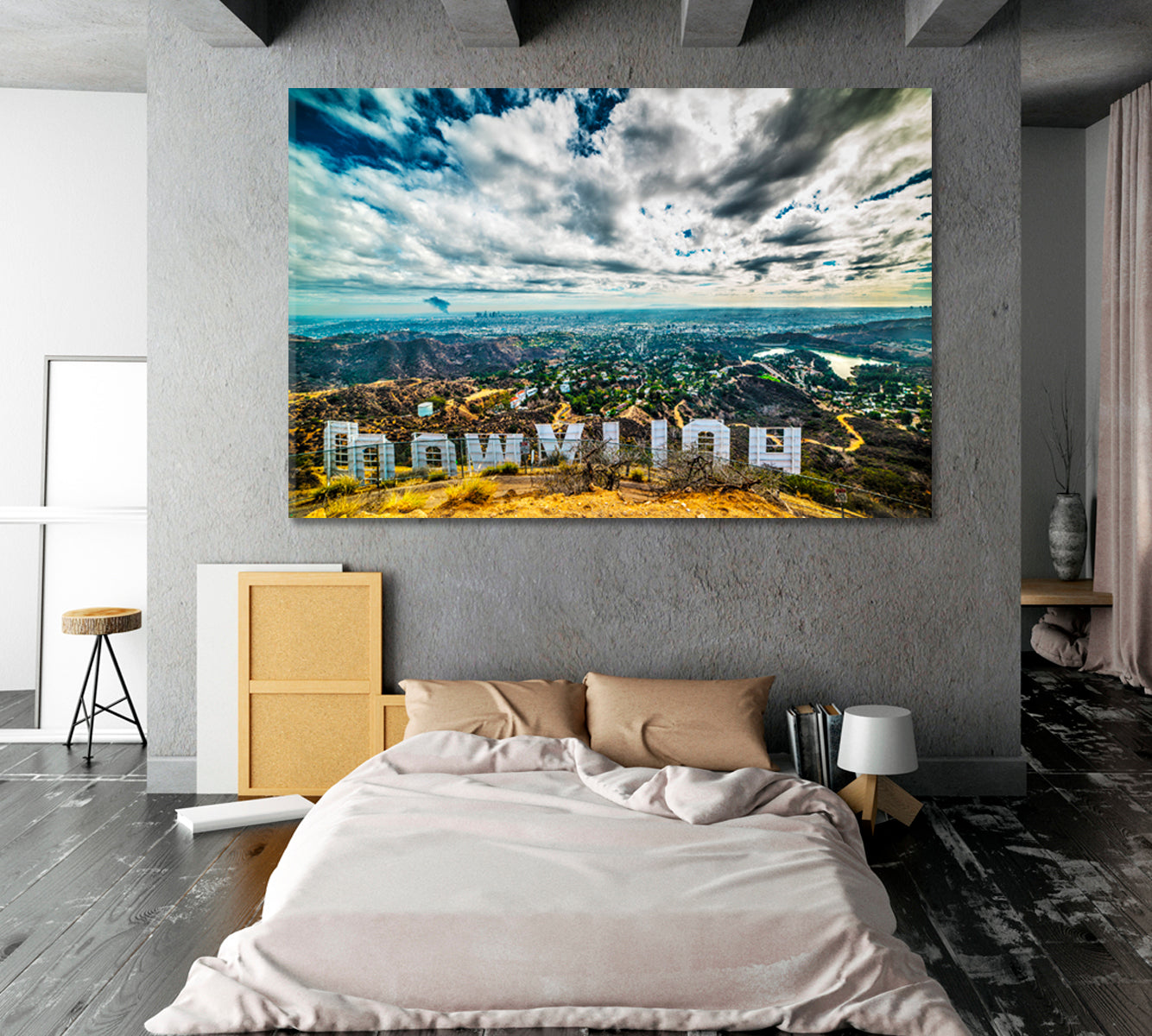 HOLLYWOOD LOS ANGELES CALIFORNIA Famous Hollywood Hills Sign Famous Landmarks Artwork Print Artesty   