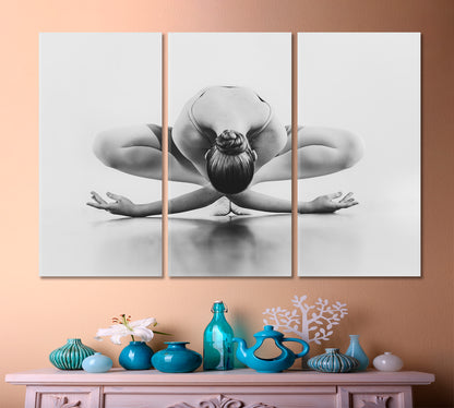 BALLET Beautiful Ballerina Classic Dancer Fine Art Black White Pop Culture Canvas Print Artesty 3 panels 36" x 24" 