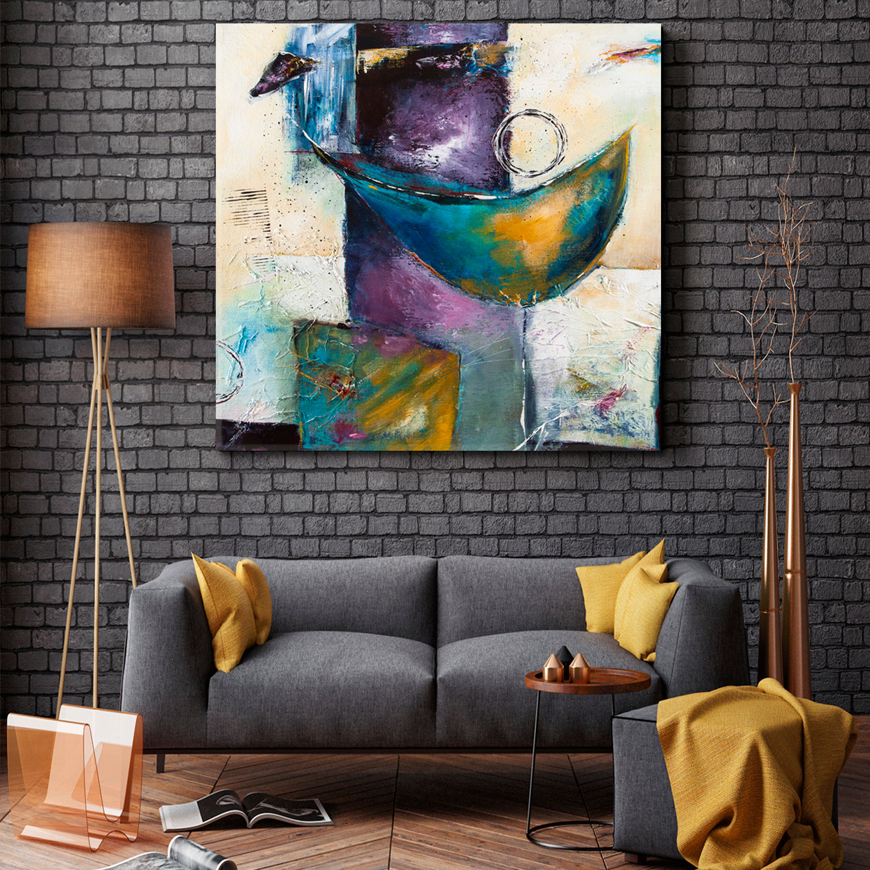 COLLAGE Modern Abstract Painting Abstract Art Print Artesty   