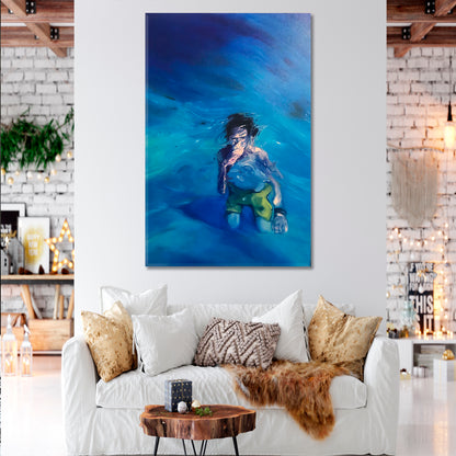 UNDERSEA Human And Ocean, Power Of Water Fine Art Artesty   