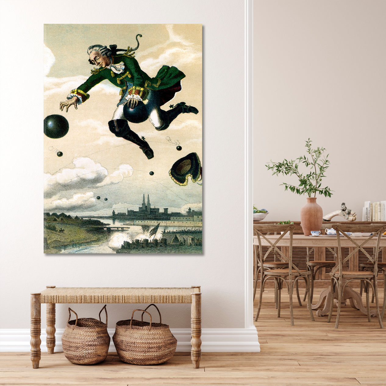 Cannonball Ride Adventures of Baron Munchausen Surreal Fantasy Large Art Print Décor Artesty   