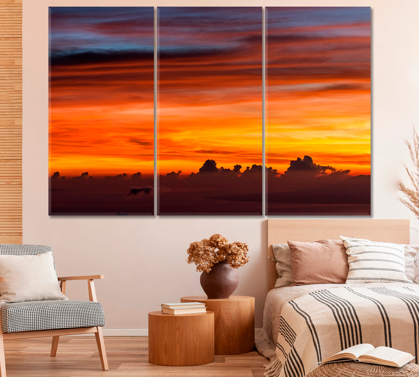 Colorful Sky Amazing Colorful Sunrise Top Agung Volcano Bali Multicolor Clouds Pattern Scenery Landscape Fine Art Print Artesty   