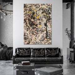 Abstract Expressionism Jackson Pollock Style Action Painting Contemporary Art Artesty   
