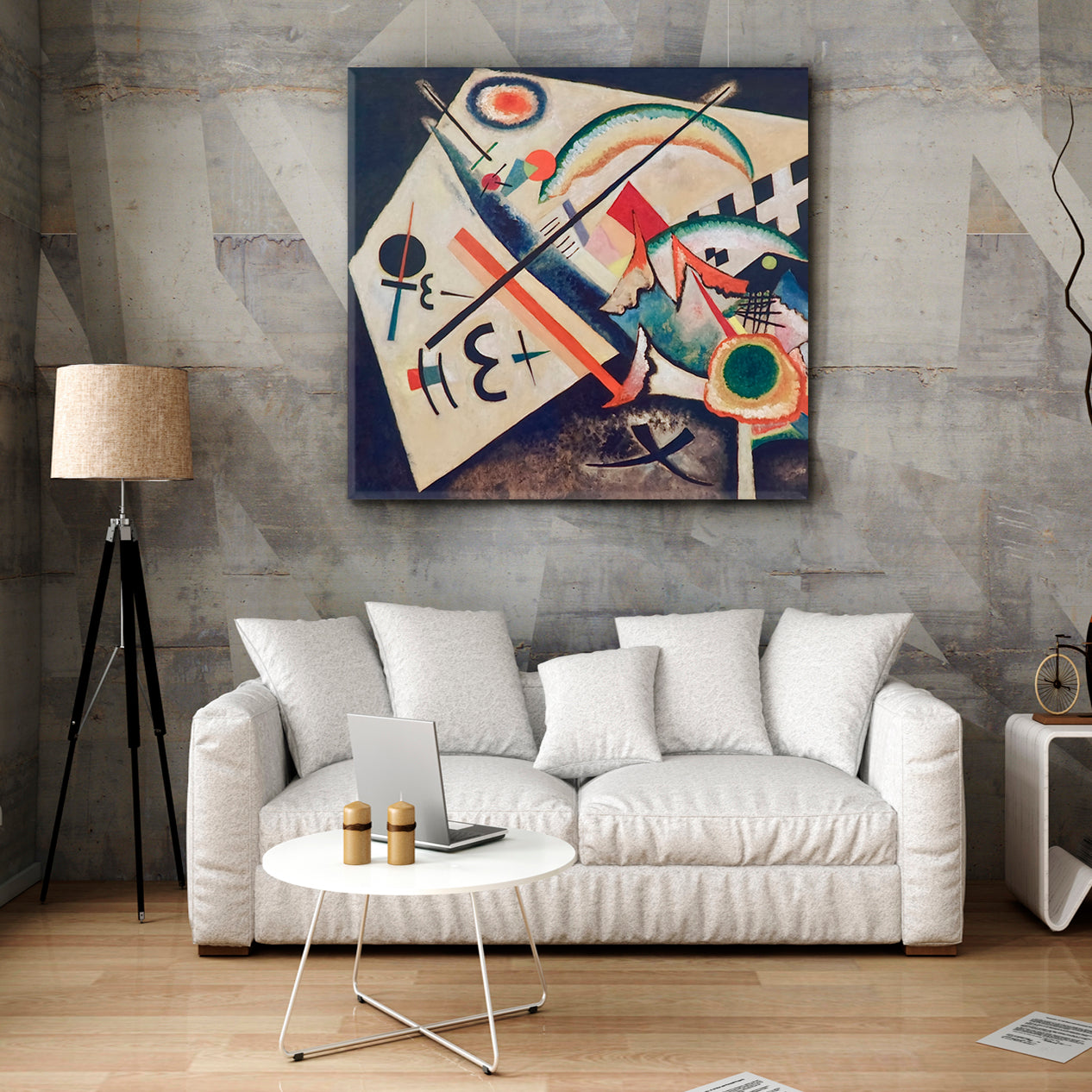 INSPIRED BY KANDINSKY Abstract Figurative Modern Painting Contemporary Art Artesty   