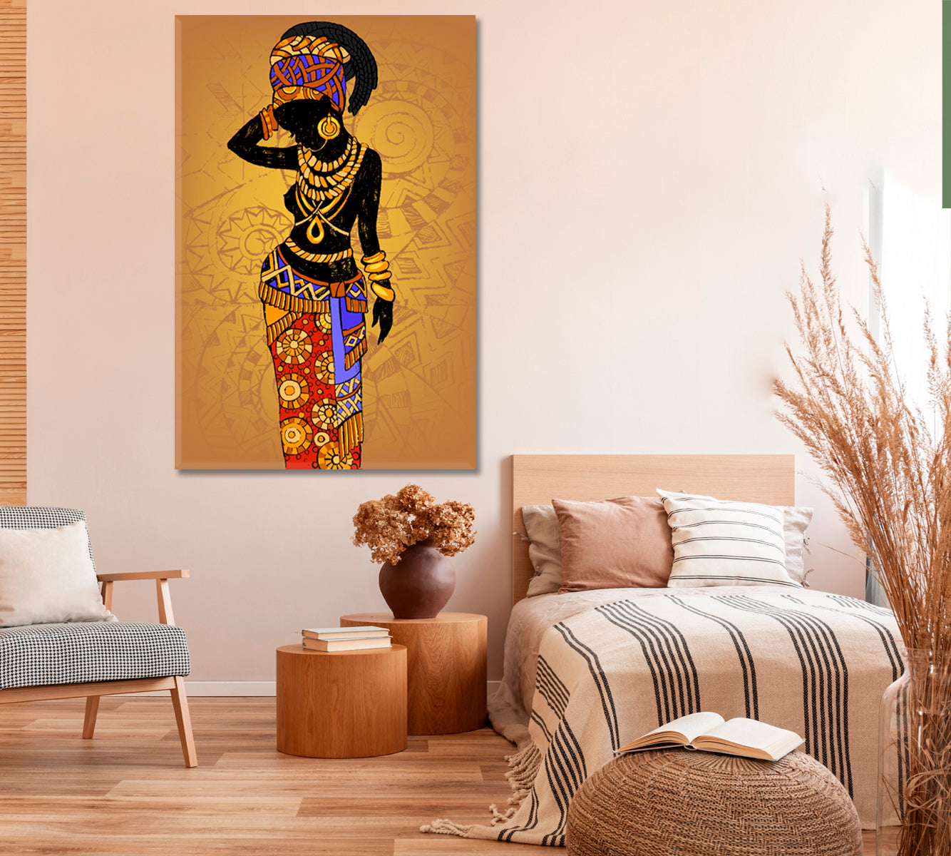 Beautiful Black Woman African Style African Style Canvas Print Artesty   