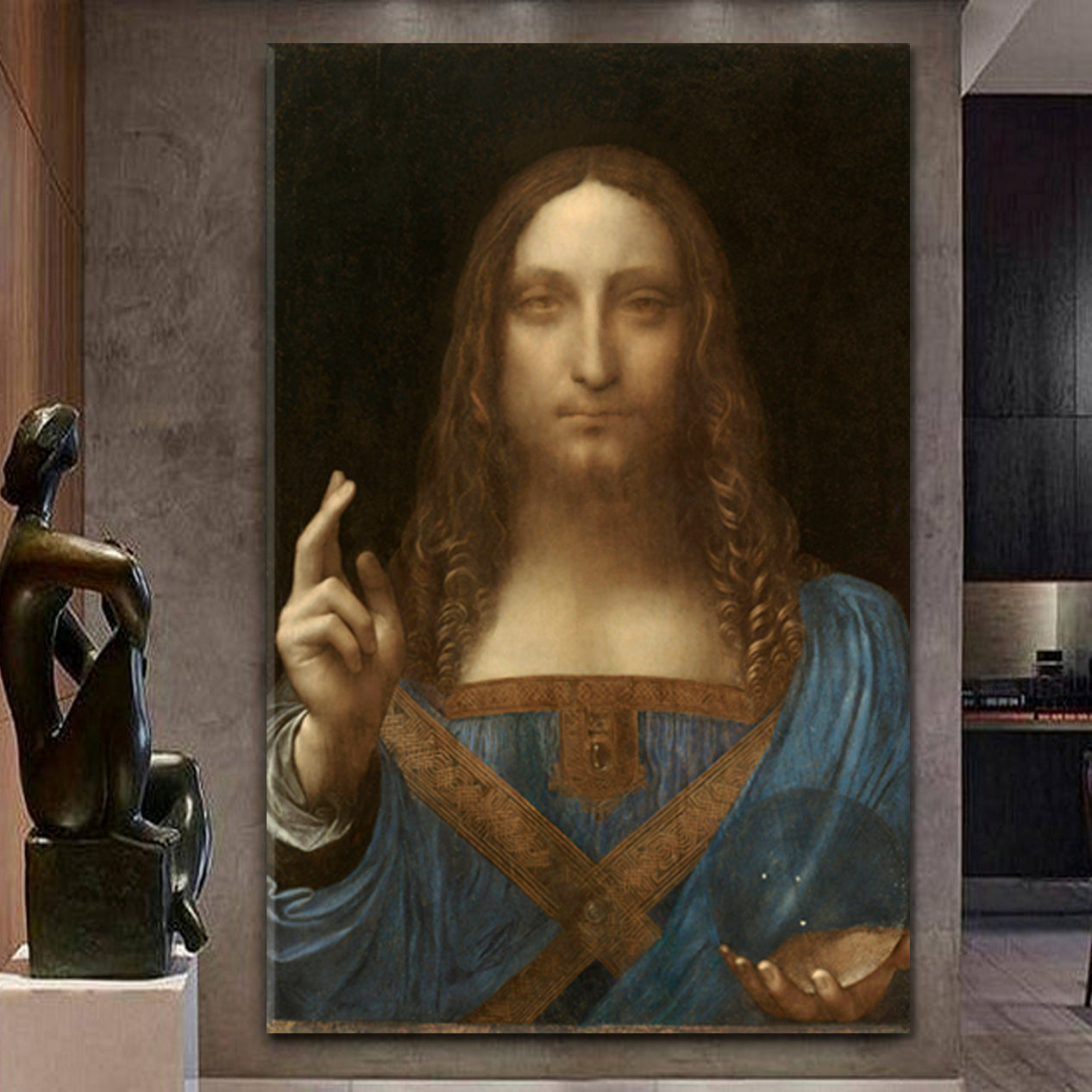 Salvator Mundi Leonardo Style Fine Art Artesty   