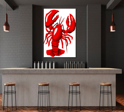 Red Lobster Animals Canvas Print Artesty   