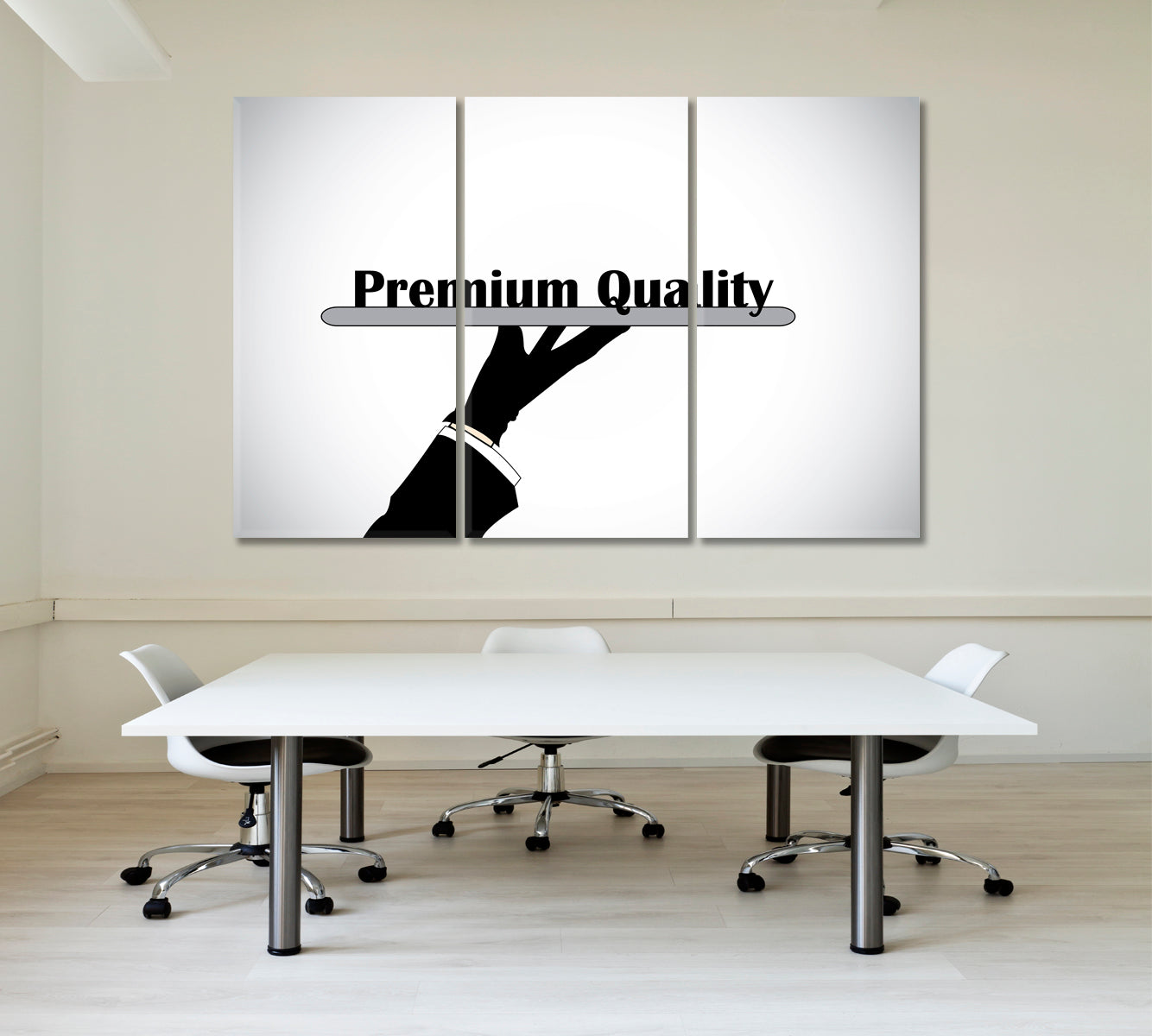 PREMIUM QUALITY Professional Hand Business Concept Business Concept Wall Art Artesty 3 panels 36" x 24" 