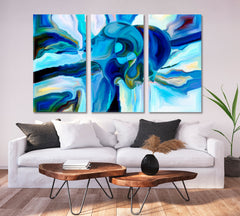 Expressionist Creative Imagination Abstract Art Print Artesty 3 panels 36" x 24" 