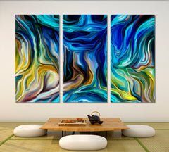 ABSTRACT LINES Contemporary Art Contemporary Art Artesty 3 panels 36" x 24" 