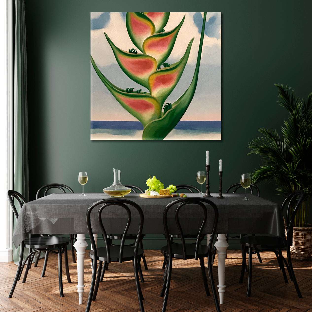 ABSTRACT Flowers and Nature  Forms Lines Canvas Print | Square Fine Art Artesty   