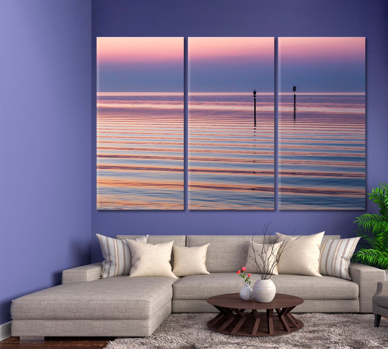 Incredible Play of Purple Colorful Sunrise Sky Panorama Bodensee Lake Germany Scenery Landscape Fine Art Print Artesty   