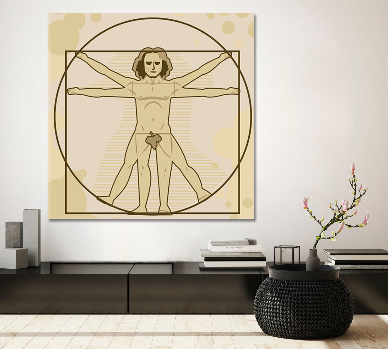 Da Vinci Vitruvian Man Abstract Poster Fine Art Artesty   