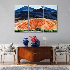 BEAUTY IN DETAILS Desert Landscape Shapes and Forms Abstract Art Print Artesty 3 panels 36" x 24" 