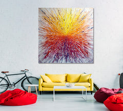 COLORS EXPLOSION Abstract Expressionism Light Rays - S Abstract Art Print Artesty   