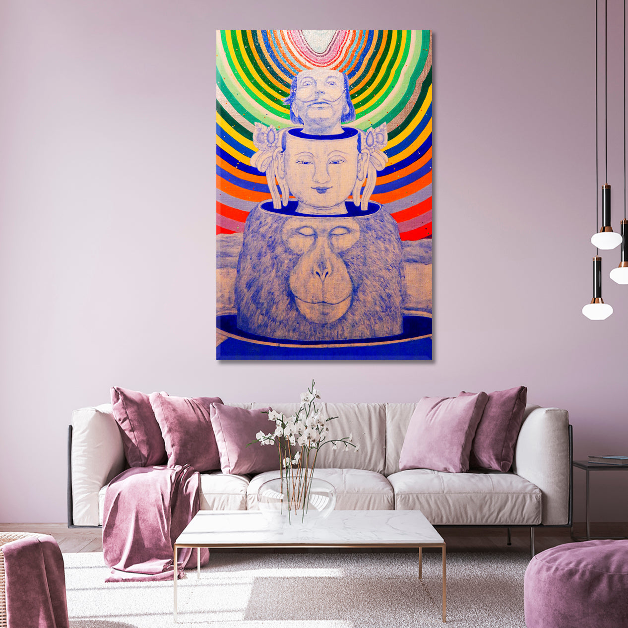 ART EVOLUTION Surreal Psychedelic Poster Contemporary Art Artesty   