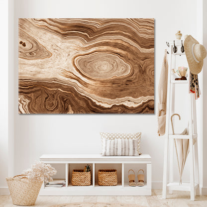 ABSTRACT Wavy Lines Age Growth Rings Oak Big Tree Trunk Slice Cut Woods Abstract Art Print Artesty   