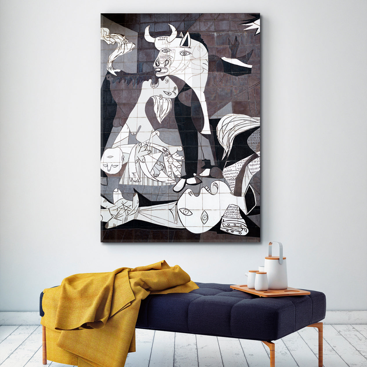 Guernica Painting Picasso Street Art Black and White Wall Art Print Artesty   