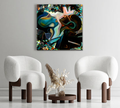 WORLD OF LOVE Abstract Surreal Painting Consciousness Art Artesty   