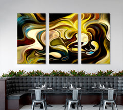 Flowing Curves Vivid Abstraction Contemporary Art Artesty   